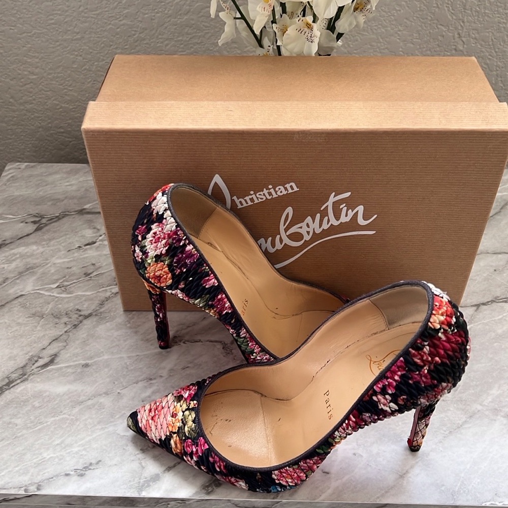 Christian Louboutin Pigalle Follies Multicolor Women's Heels - Picture 6 of 10